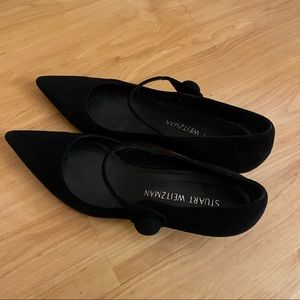 CLEARANCE❗️ Stuart Weitsman suede Mary Jane shoes